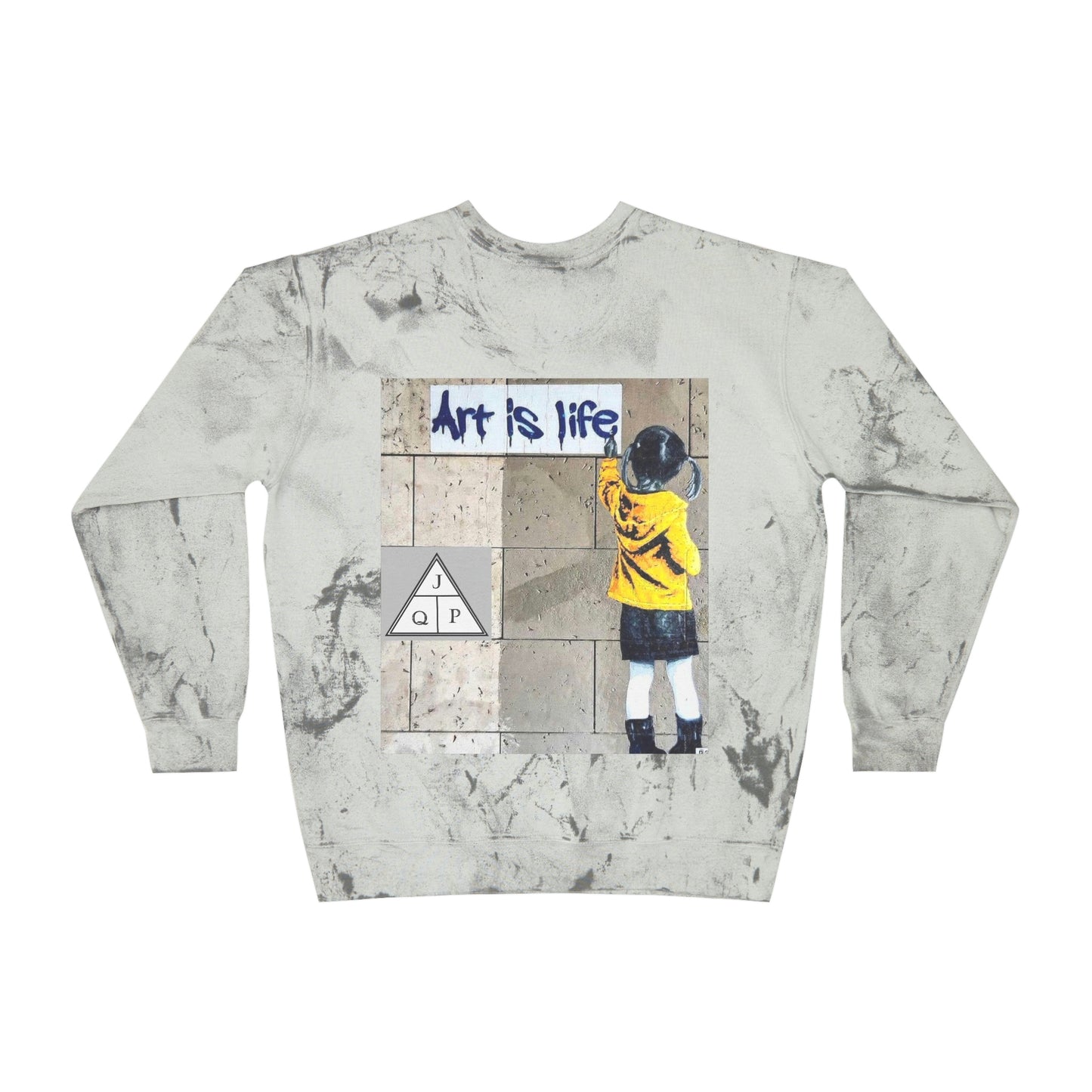 "No Halfway" Unisex Color Blast Crewneck Sweatshirt