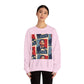 JQPs' Love Pop-Art Portrait Sweatshirt — "LOVE" Graphic Crewneck