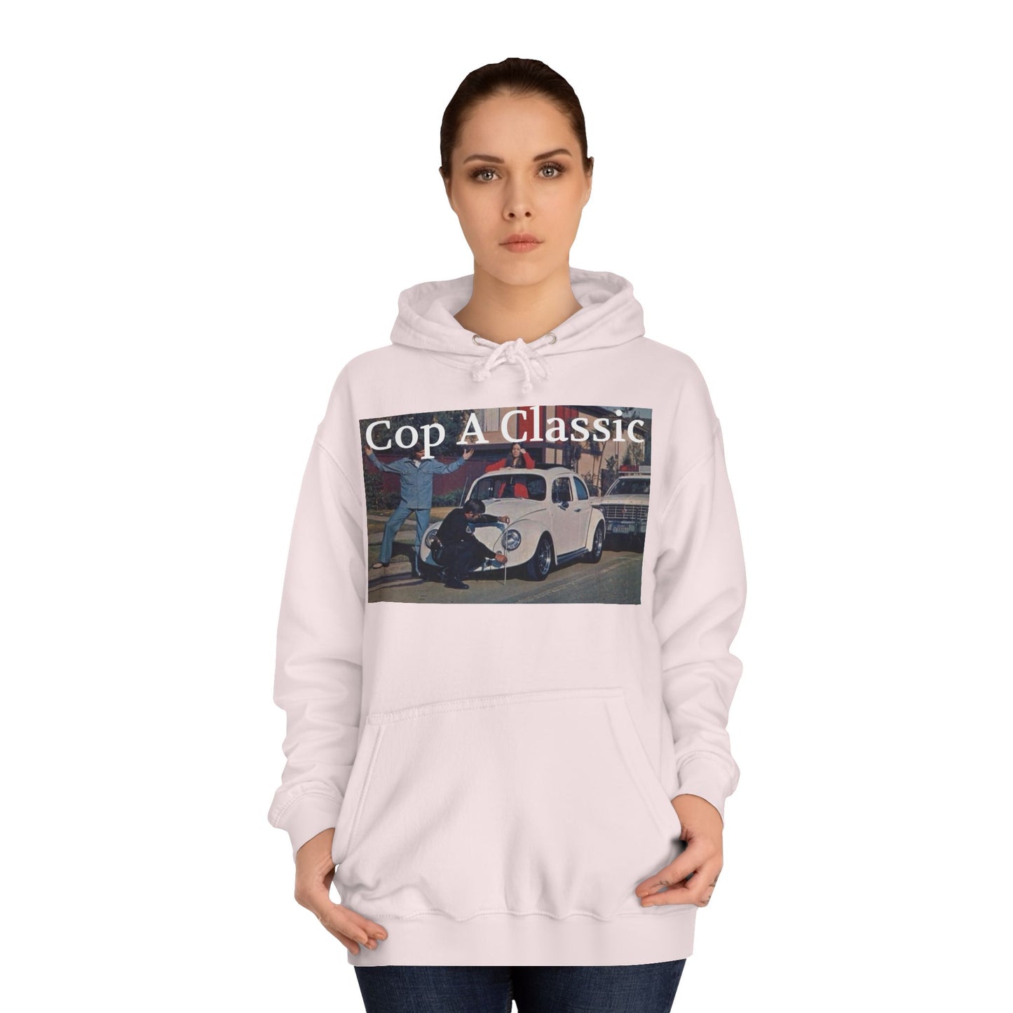 JQPs' "Cop A Classic" tm. Unisex College Hoodie