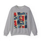 JQPs' Love Pop-Art Portrait Sweatshirt — "LOVE" Graphic Crewneck