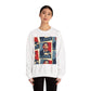 JQPs' Love Pop-Art Portrait Sweatshirt — "LOVE" Graphic Crewneck