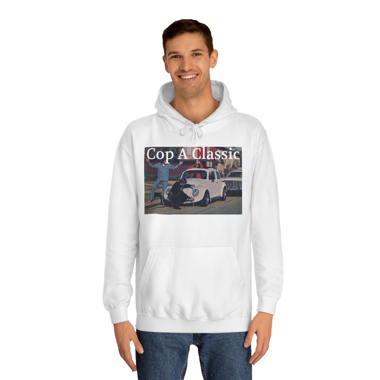 JQPs' "Cop A Classic" tm. Unisex College Hoodie