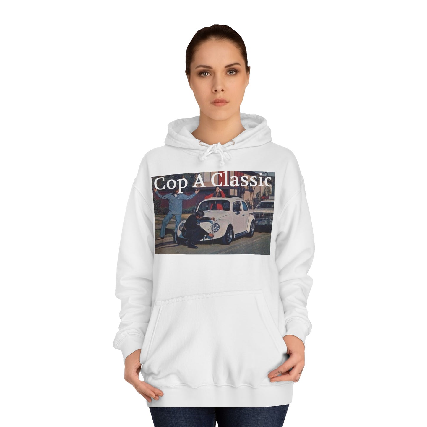 JQPs' "Cop A Classic" tm. Unisex College Hoodie