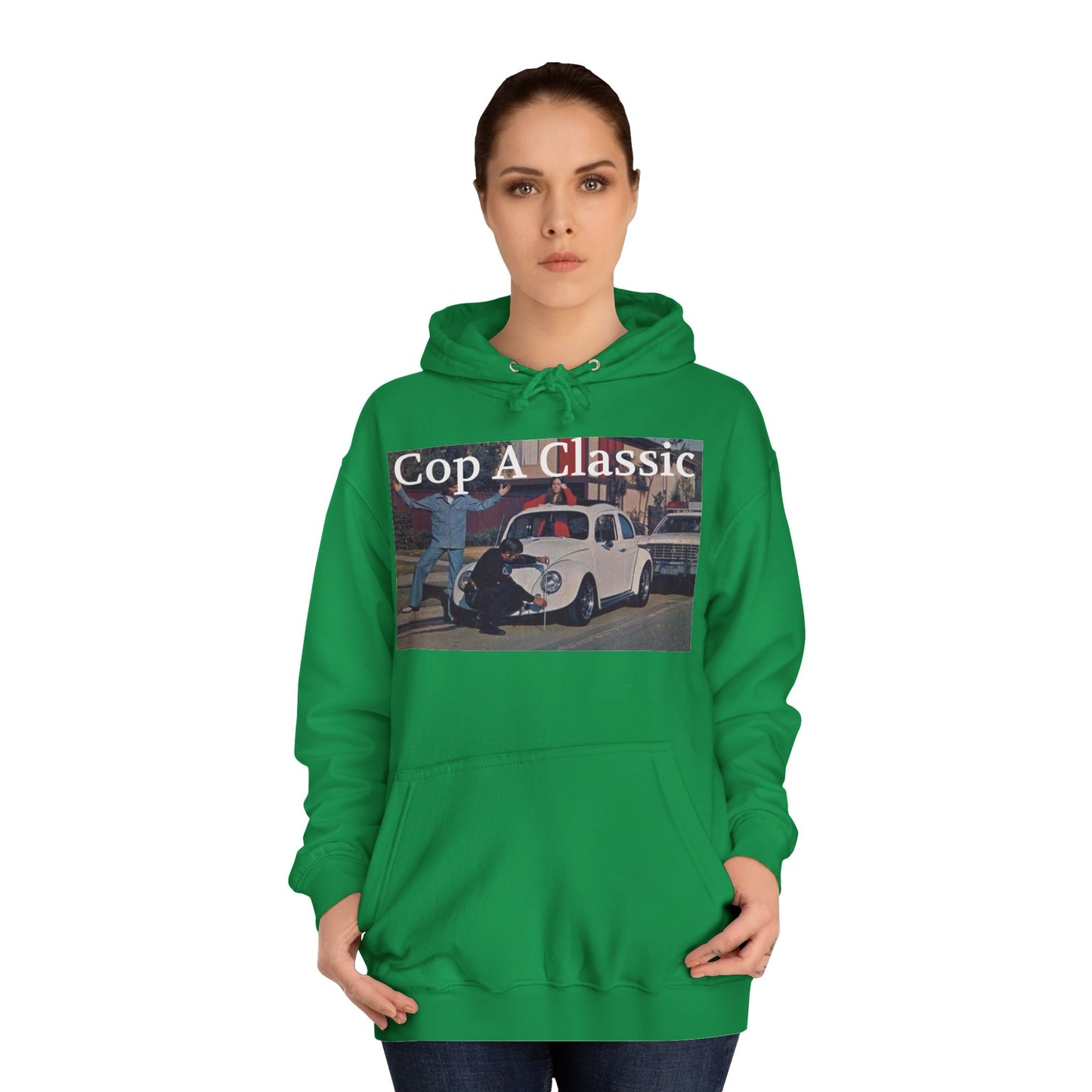 JQPs' "Cop A Classic" tm. Unisex College Hoodie