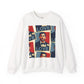 JQPs' Love Pop-Art Portrait Sweatshirt — "LOVE" Graphic Crewneck