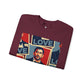 JQPs' Love Pop-Art Portrait Sweatshirt — "LOVE" Graphic Crewneck
