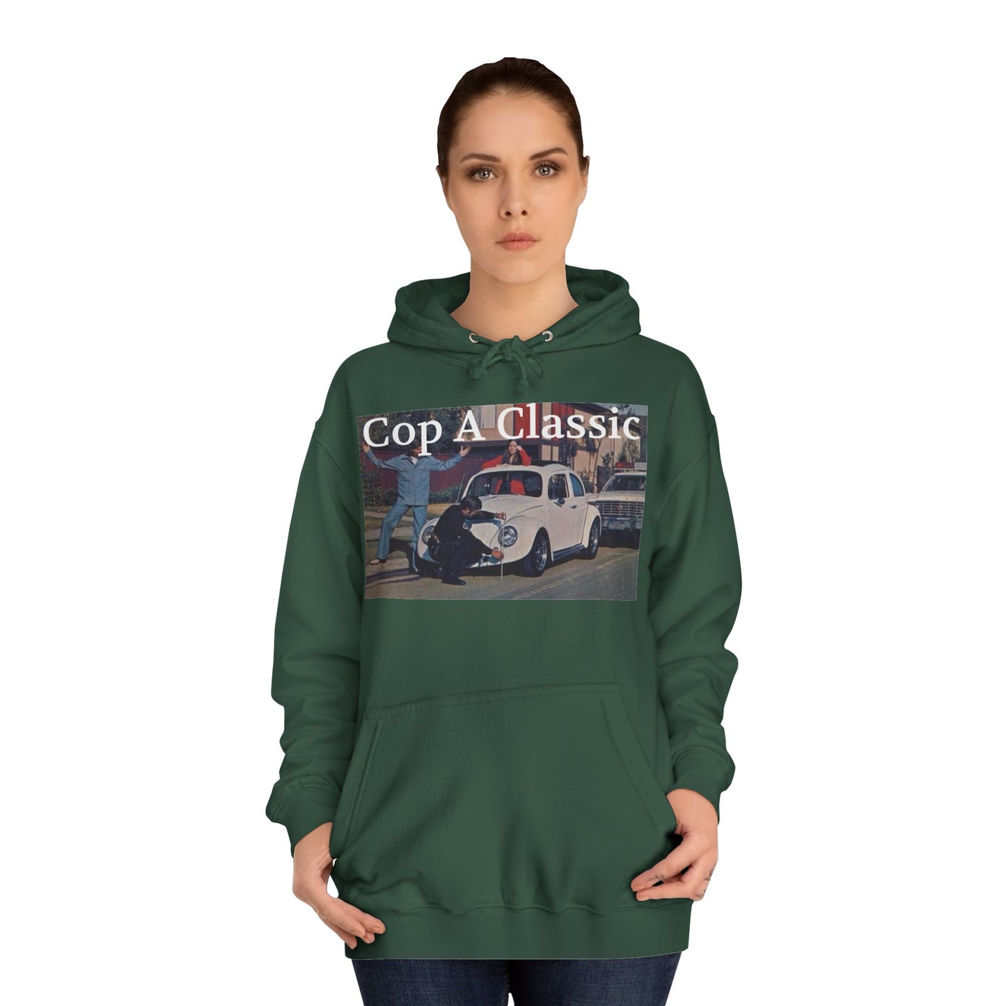 JQPs' "Cop A Classic" tm. Unisex College Hoodie