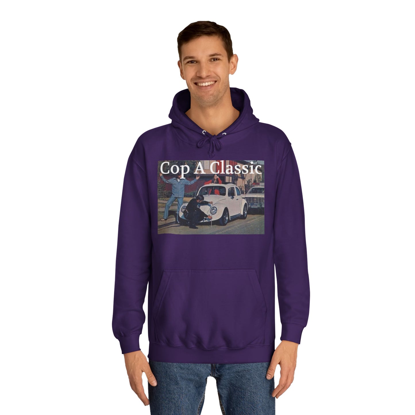 JQPs' "Cop A Classic" tm. Unisex College Hoodie