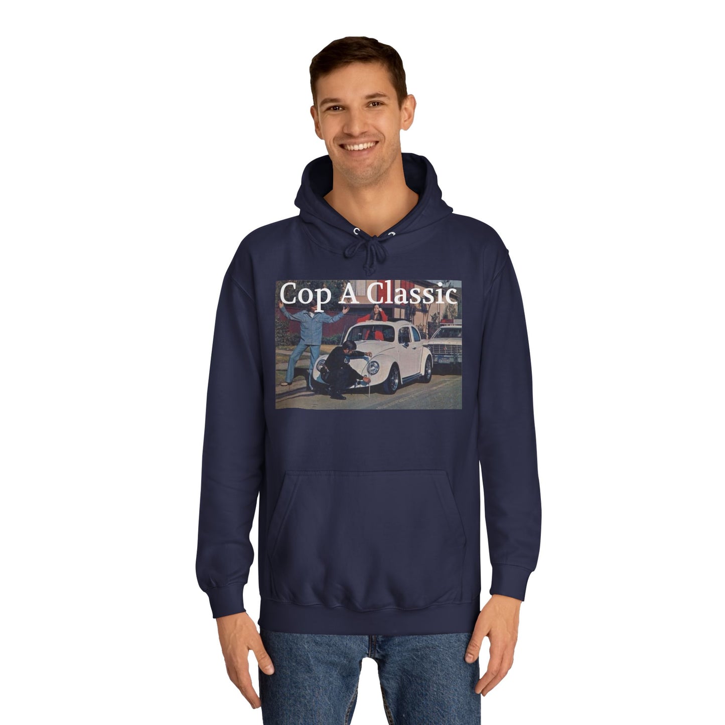JQPs' "Cop A Classic" tm. Unisex College Hoodie