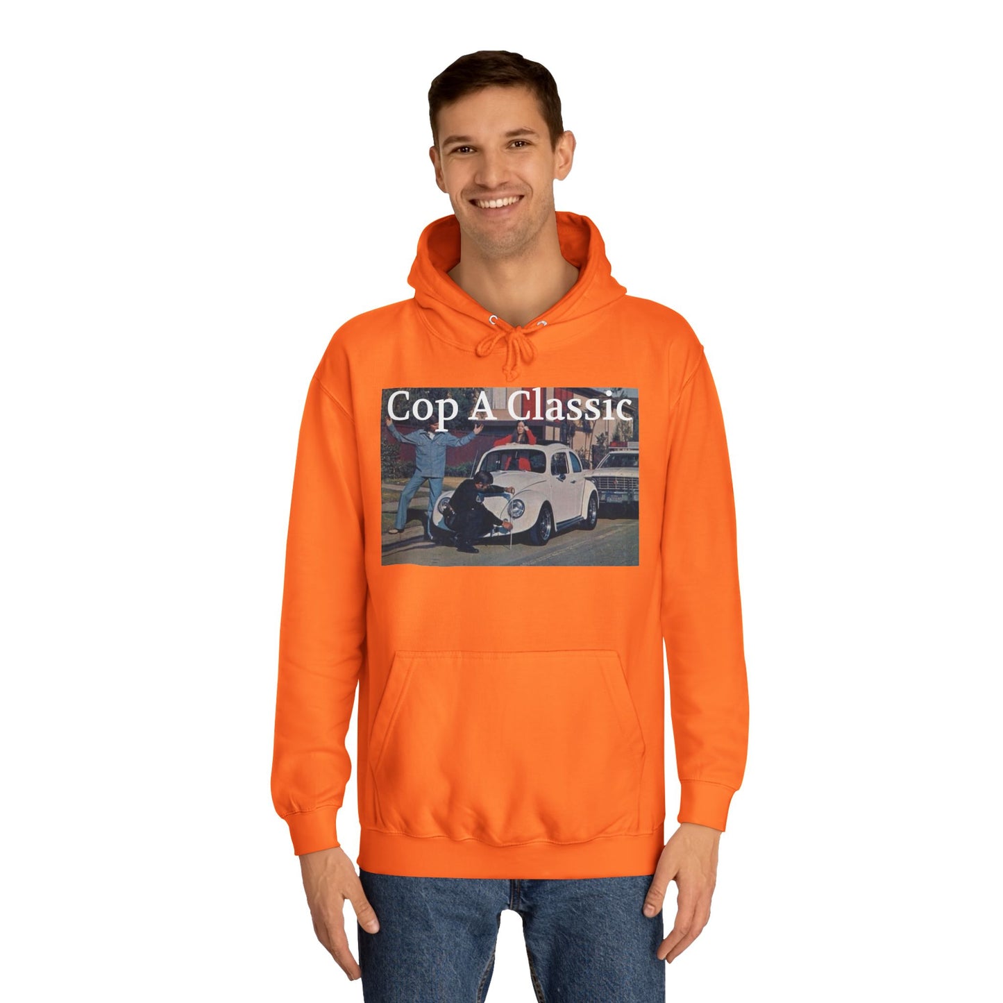 JQPs' "Cop A Classic" tm. Unisex College Hoodie