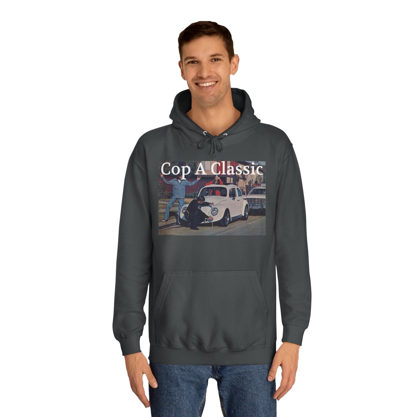 JQPs' "Cop A Classic" tm. Unisex College Hoodie