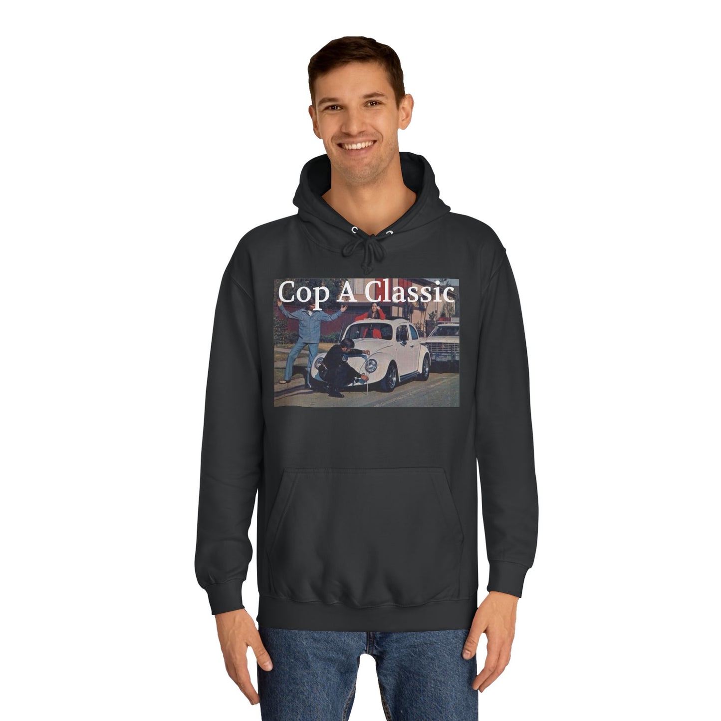 JQPs' "Cop A Classic" tm. Unisex College Hoodie