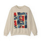 JQPs' Love Pop-Art Portrait Sweatshirt — "LOVE" Graphic Crewneck
