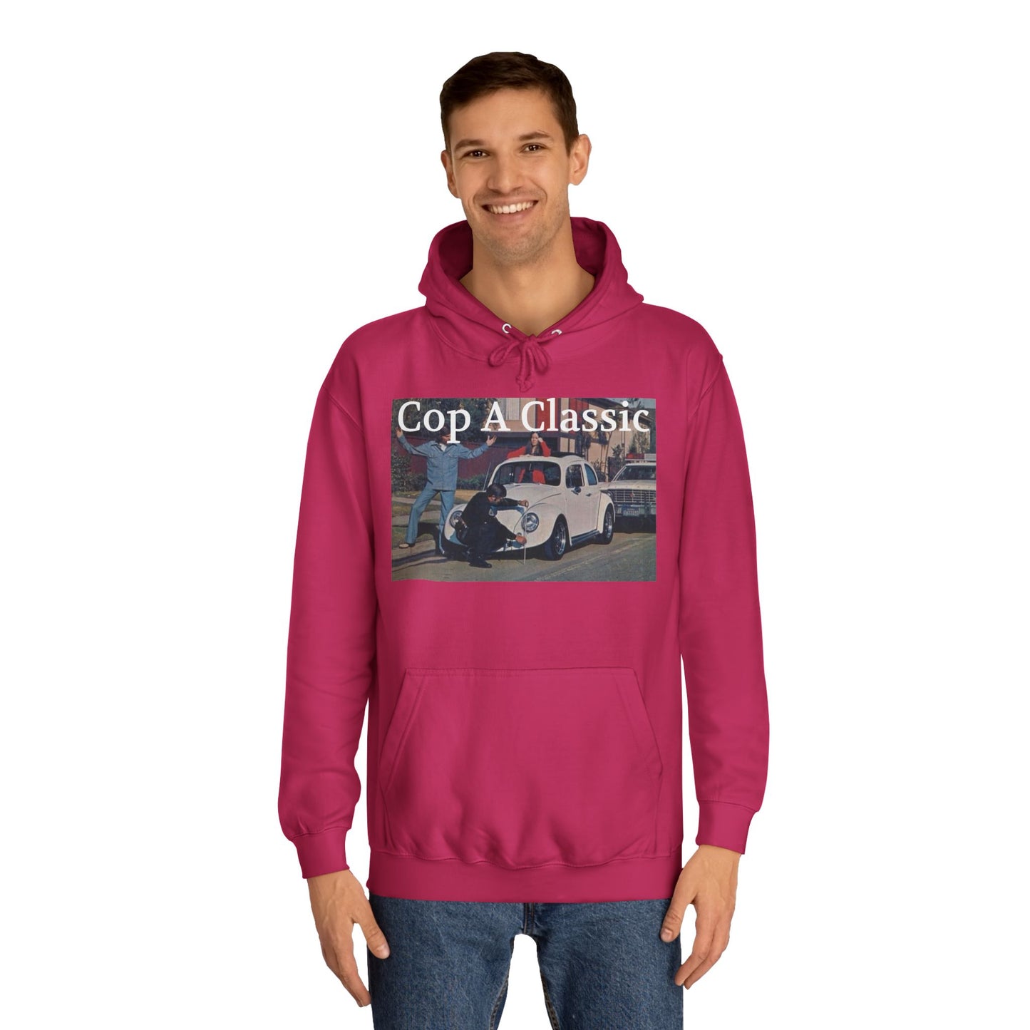 JQPs' "Cop A Classic" tm. Unisex College Hoodie