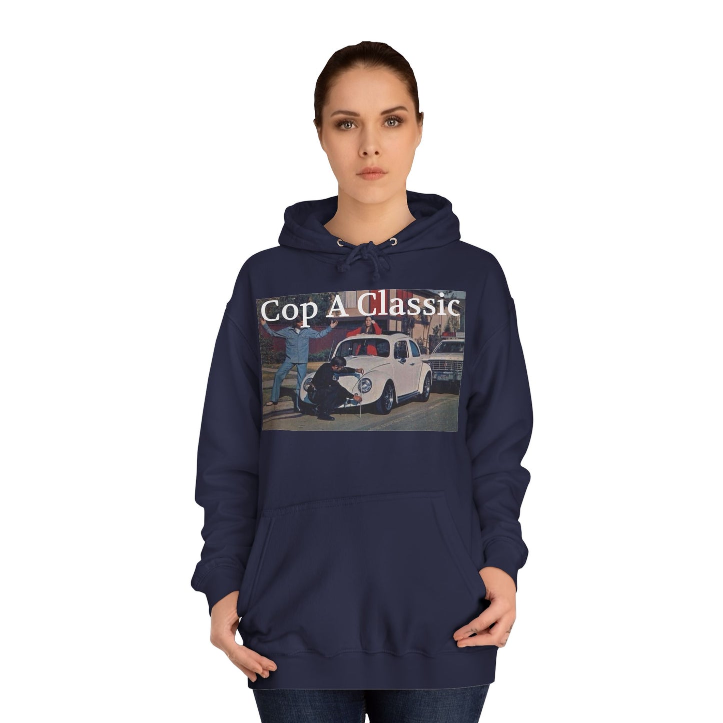 JQPs' "Cop A Classic" tm. Unisex College Hoodie