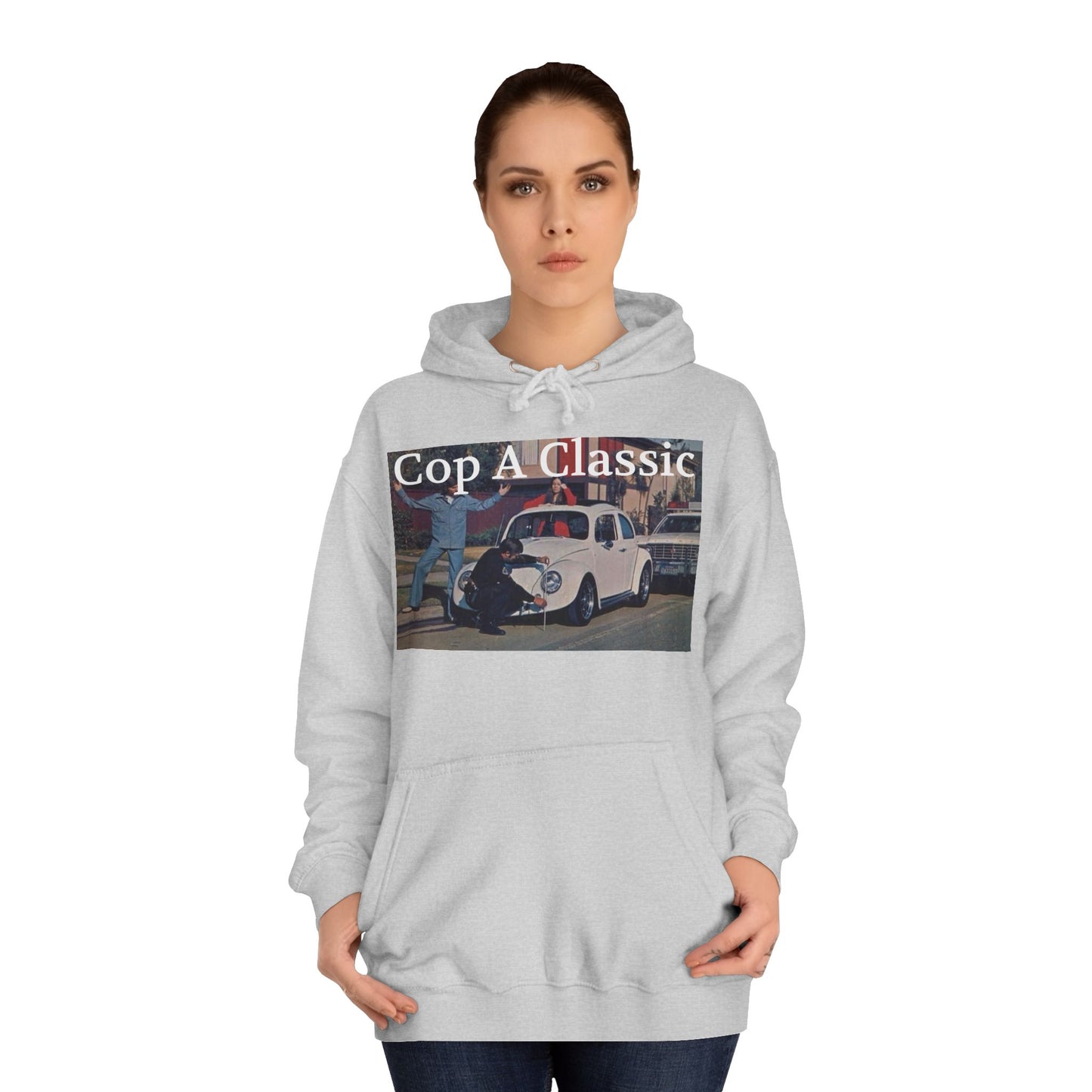 JQPs' "Cop A Classic" tm. Unisex College Hoodie