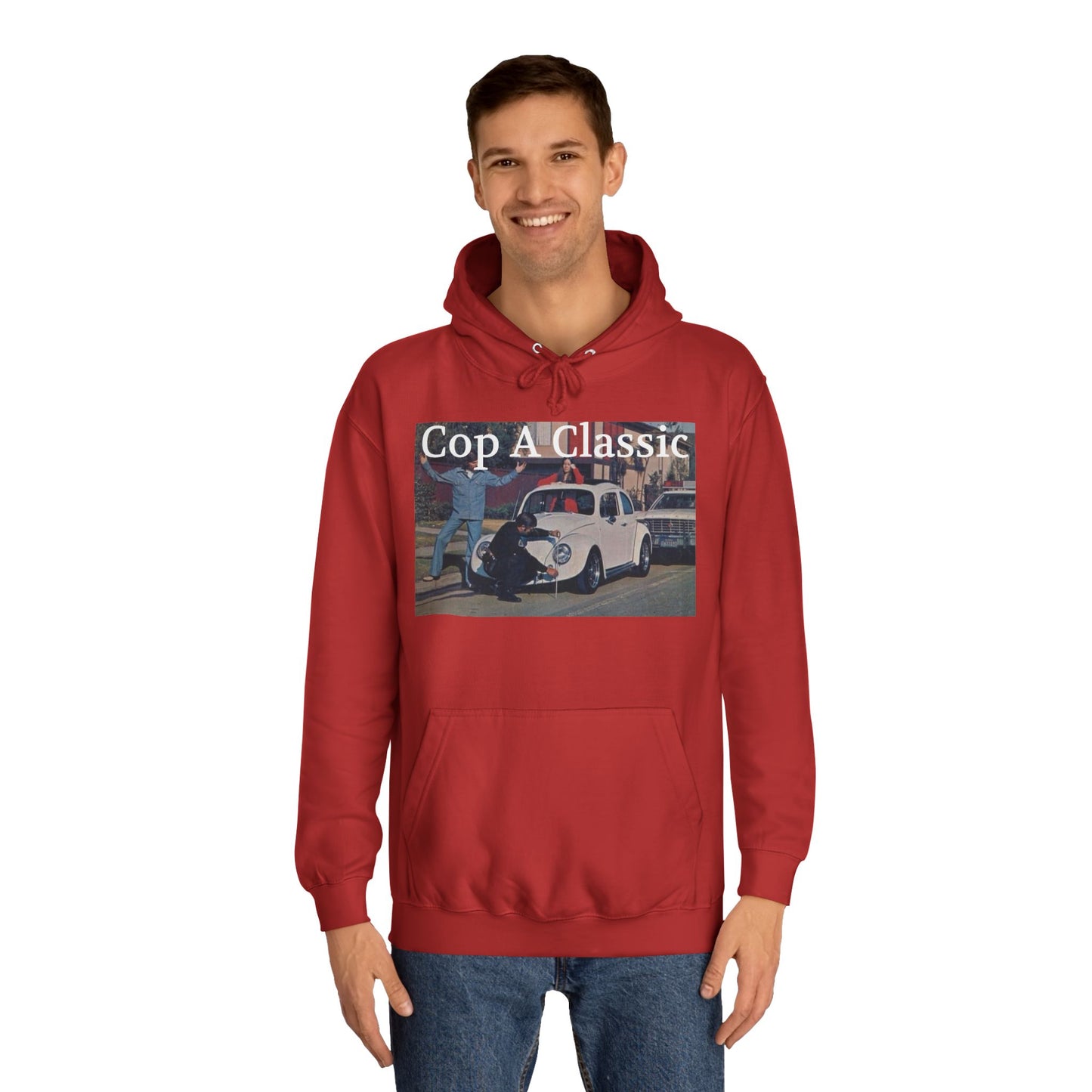JQPs' "Cop A Classic" tm. Unisex College Hoodie