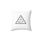 JQPs' VOL*LUME Spun Polyester Square Pillow