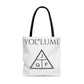 JQPs' VOL*LUME AOP Tote Bag