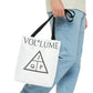 JQPs' VOL*LUME AOP Tote Bag