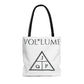 JQPs' VOL*LUME AOP Tote Bag
